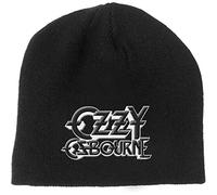 Ozzy Osbourne Beanie Hat Logo Black Sabbath Official Black One Size