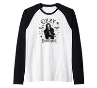 Ozzy Osbourne - Flying Cross Raglan Baseball Tee