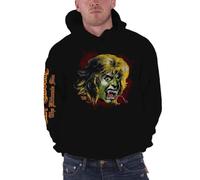 Ozzy Osbourne Hoodie Ozzy Demon Band Logo Official Mens Black Pullover L