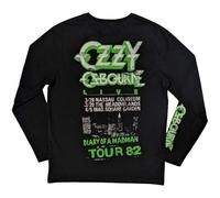 Ozzy Osbourne Madman Loose in NY Long Sleeve T Shirt S Black