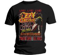 Ozzy Osbourne Men's Diary Of A Madman Tour T-Shirt in Black | Size: Small Ozzy Osbourne Black S