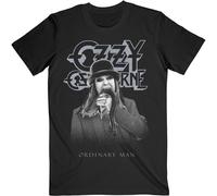 Ozzy Osbourne Men's Ordinary Man Snake Cotton T-Shirt in Black | Size: Medium Ozzy Osbourne Black M