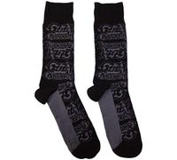 Ozzy Osbourne Men's Repeat Logo Socks in Black | Size: 7-11 Ozzy Osbourne Black 7-11