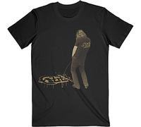 Ozzy Osbourne Mens Tshirt -L- Perfectly Ordinary Leak Black
