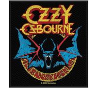 Ozzy Osbourne - Ozzy Osbourne Patch Bat Logo Official Black Woven Sew on Accessory Size