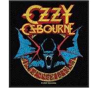 Ozzy Osbourne - Ozzy Osbourne Patch Bat Logo Official Black Woven Sew on One Size
