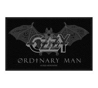 Ozzy Osbourne - Ozzy Osbourne Patch Ordinary Man Logo Official Black Woven Sew on One Size