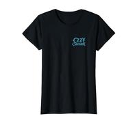 Ozzy Osbourne Patient Number 9 Teal Logo T-Shirt, Women, Black, X-Large