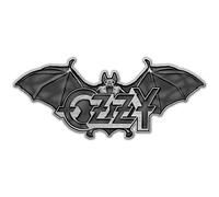 Ozzy Osbourne Pin Badge Ordinary Man Bat Logo Grey 4.5cm x 1.5cm | Size: 4.5 cm x 1.5 cm Ozzy Osbourne Grey 4.5 cm x 1.5 cm