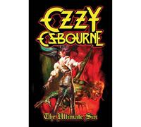 Ozzy Osbourne The Ultimate Sin Textile Poster in Black Ozzy Osbourne Black
