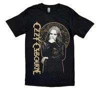 Ozzy Osbourne Unisex T-Shirt: Patient No. 9 Gold Graphic (Medium)