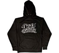 Ozzy Osbourne Vintage Logo Hoodie in Black | Size: Large Ozzy Osbourne Black L