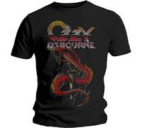 Ozzy Osbourne Vintage Snake Official Tee T-Shirt Mens Unisex (Medium) Black