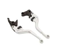 Ozzyr Motorcycle 158mm Short 7/8" Thumb Roller Brake Clutch Levers for Yamaha YZF R1 04-08 R6 05-16 Motorcycle Brake Lever(Silver)