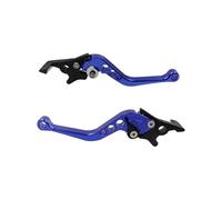 Ozzyr Motorcycle Brake Lever 2Pcs Universal CNC Alloy Motorcycle Brake Handle Adjustable Size for Moto(Blue)