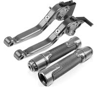 Ozzyr Motorcycle Clutch Lever Motorcycle Clutch for CB650R CBR650R CB650FCBR650F Modified Horn Handlebar(Sliver)