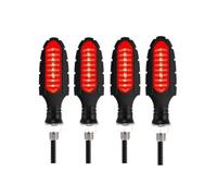 Ozzyr Motorcycle Turn Signals Smoke Lens for Signal Light 5LED 12V Amber Blinker Indicator Lamp Universal M8 Bolt LED motorcycle indicators(4 pcs Brake tail)
