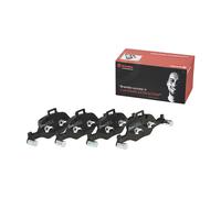 P06107 Front Brake Pad Set 4x Pads Prepared For Wear Indicator Braking By Brembo