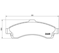 Brake pads P 10 009 BREMBO for CHEVROLET ISUZU SAAB