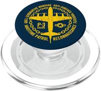 P-3 Anti-Submarine Warfare Patrol Aircraft Distressed Design PopSockets PopGrip for MagSafe