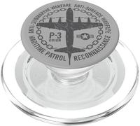 P-3 Anti-Submarine Warfare Patrol Aircraft Distressed Design PopSockets PopGrip for MagSafe