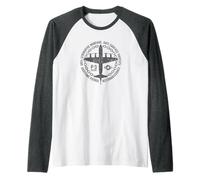 P-3 Anti-Submarine Warfare Patrol Aircraft Distressed Design Raglan Baseball Tee