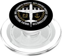 P-3 Anti-Submarine Warfare Patrol Military Aircraft PopSockets PopGrip for MagSafe