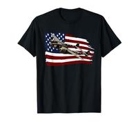 P-38 Lightning T shirt WW2 Fighter Plane US FLAG Pilot T-Shirt