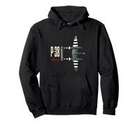 P-38 Lightning WWII Fighter Aircraft Pullover Hoodie