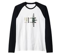 P-38 Lightning WWII Fighter Aircraft Raglan Baseball Tee