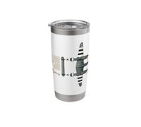 P-38 Lightning WWII Fighter Aircraft Stainless Steel Insulated Tumbler