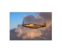 P-39 Airacobra Fighter Aircraft Attack Air Plane (1) Painting On Canvas Wall Art Poster Scroll Picture Print Walls Decor Home Posters 08x12inch(20x