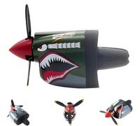 P-40 Fighter Car Air Vent Decoration, Car Airs Freshener Outlet Clip with Spinning Propeller, Creative Dynamic Propeller Action Freshener, Unique Gift for Pilots & Aviation Lovers (A)