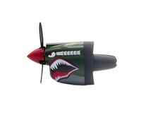 P-40 Fighter Car Air Vent Decoration, Creative Dynamic Propeller Air Freshener Diffuser, Shark Nose Style Airs Freshener Clip, Aircraft Dashboard Ornament