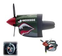 P-40 Fighter Plane Air Vent Decoration, Fighter Car Air Freshener, Long Lasting Odor Eliminator Easy Install Fits Most Airs Vents, for Pilots & Aviation Lovers (A)
