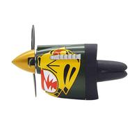 P-40 Fighter Plane Air Vent Decoration,Fighter Car Air Freshener, Mini P-40 Jet Dashboard Decor,Unique Gift for Pilots & Aviation Lovers, Long Lasting Odor Eliminator (yellow)