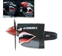 P-40 Fighter Plane Air Vent Decoration, P-40 Creative Propeller Car Decor Air Freshener, Long Lasting Odor Eliminator Unique Gift for Pilots & Aviation Lovers (A#)
