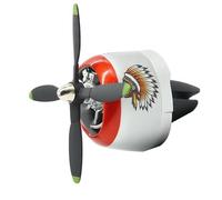 P-40 Warhawk Car Vent Air Freshener - Cologne Scent, Fighter Plane Shark Mouth Design Vent Clip Air Freshener with Spinning Propeller for Car Interior, Car Accessories for Men (E, One Size)