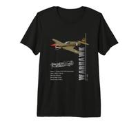 P-40 Warhawk Fighter Specs Military Premium T-Shirt