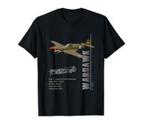 P-40 Warhawk Fighter Specs Military T-Shirt