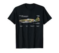 P-40 Warhawk US WWII Airplane Historic War Bird Fighter bomb T-Shirt