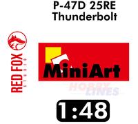 P-47D 25RE Thunderbolt for 1:48 Minart kit Red Fox Studio RFSQS-48143