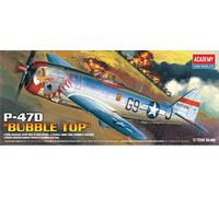 P-47D Bubble-Top Fighter 1:72 Plastic Model Kit Academy