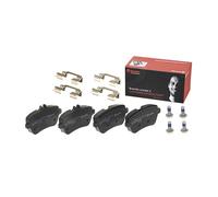 P50117 Rear Brake Pad Set 4x Pads Prepared For Wear Indicator Braking By Brembo