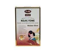 P+50 Gold Kojic Tone Skin Brightening Molato Soap 200g with Kojic Acid