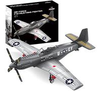 P-51 Mustang Fighter Plane Building Block Set - 258 Pcs - Air Force Plane