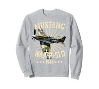 P-51D Mustang Vintage North American P-51D Fighter Warbirds Sweatshirt