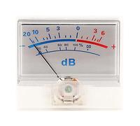P - 55-8688 High Accuracy VU Meter Header, Power Amplifier DB Meter with Pointer Dial, 20 to +6dB Audio Level Tester for DIY Studio Home Car Stereo