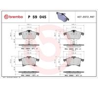 Brembo P 59 045X Brake Pad