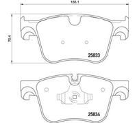 P 61 123 Disc Brake Brake Pad Set PRIME LINE Teves System 70mm Height By Brembo